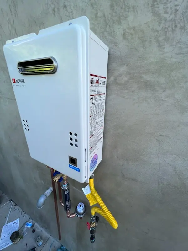 Tankless water heater installation for Pine Ridge homes